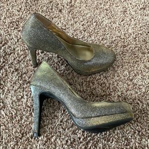 Gold Sparkle Heels